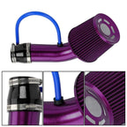 Cold Air Intake Filter Induction Kit for Purple Car (76mm)