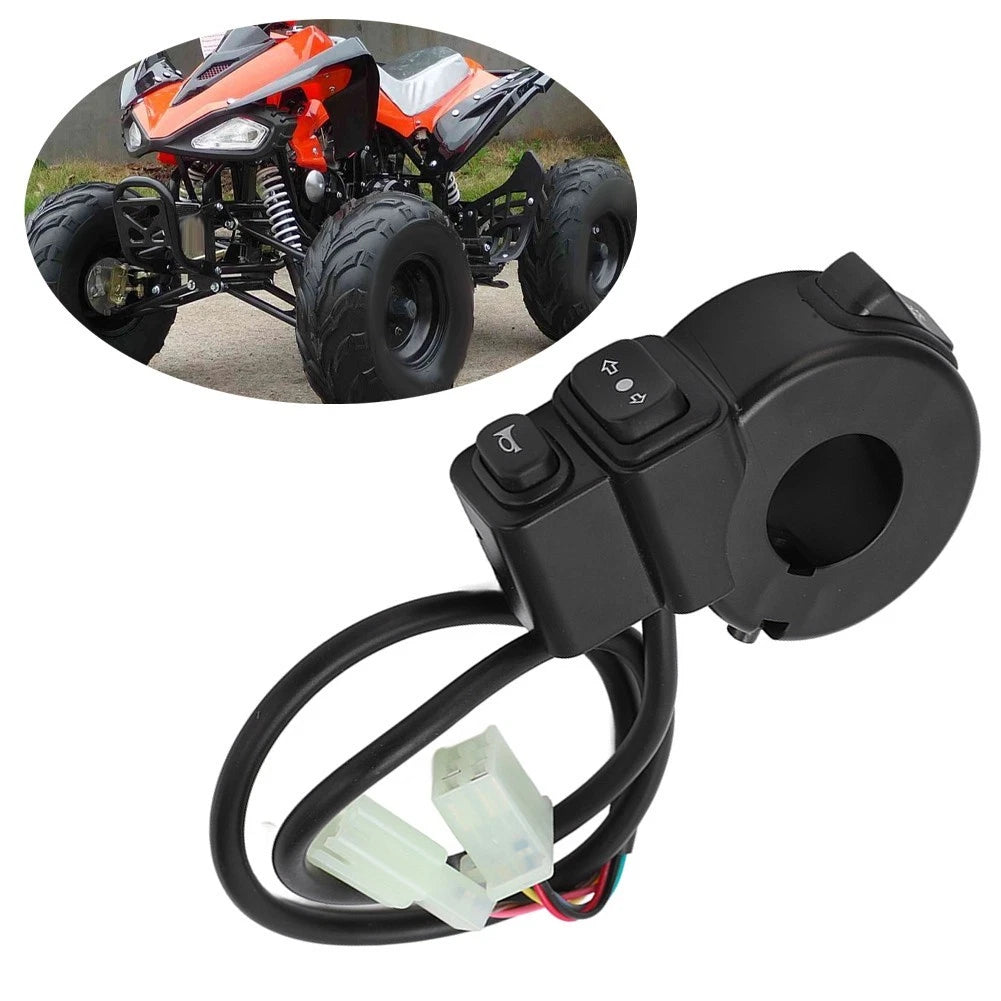 22mm Black Handlebar Switch 3 in 1 for Dirt Bike (Headlight, Horn, Turn Signal)