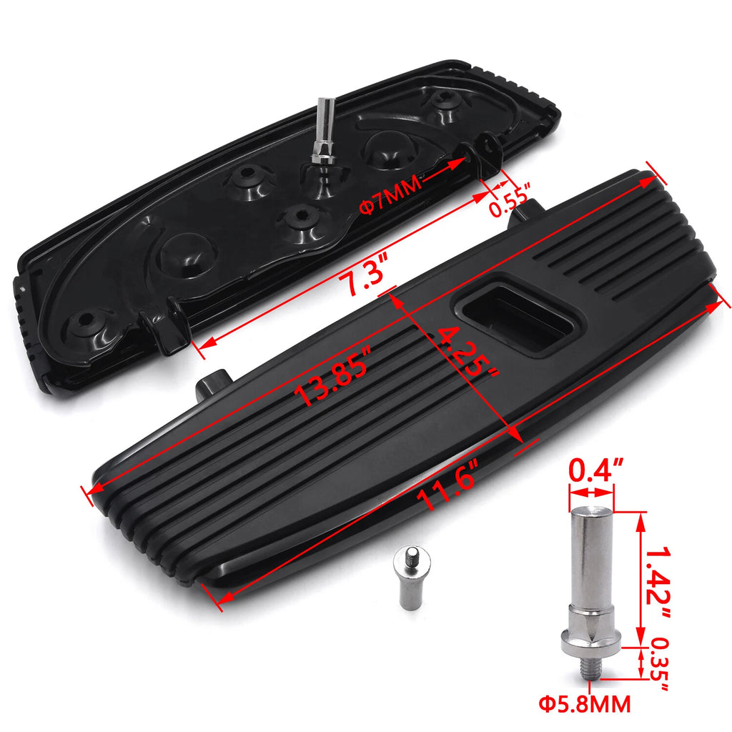 Footboard Kit for Harley Softail (2000–2017) - Black Rider Hana Square