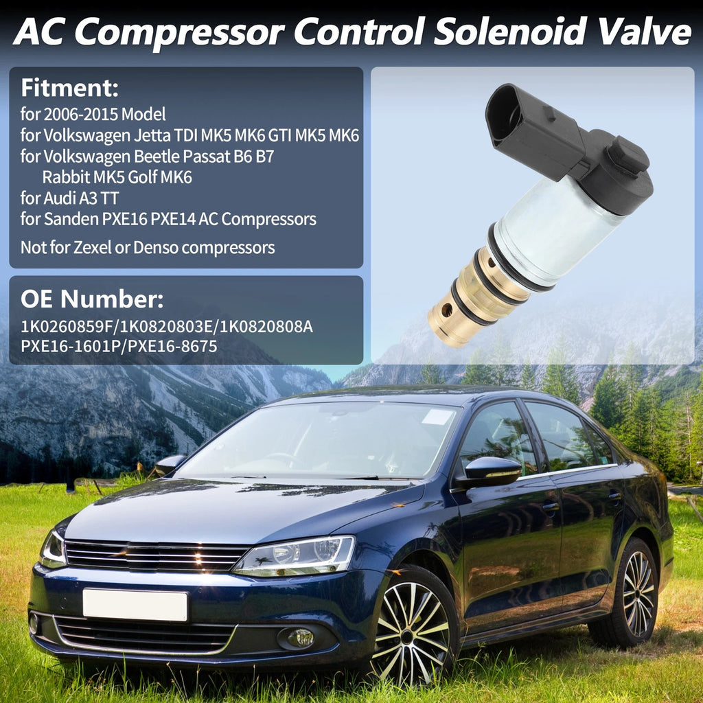 AC Compressor Control Solenoid Valve for Volkswagen Audi (PXE16 PXE14)