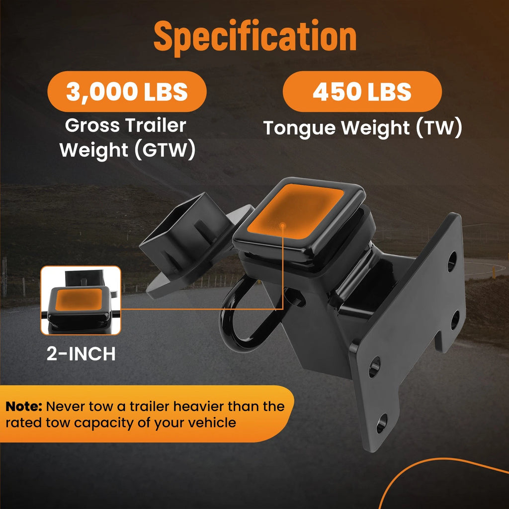 2 Inch Hitch Receiver for VW ID.4 (2021–2024) Class 3 3000-3500LBS GTW