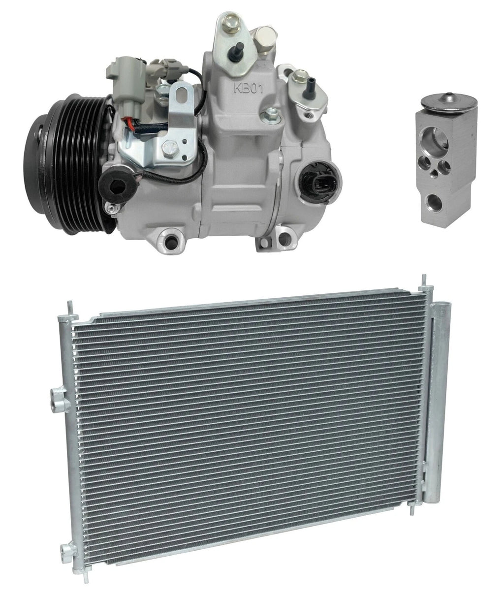 A/C Compressor Kit With Condenser for Toyota RAV4 3.5L (2008–2009)