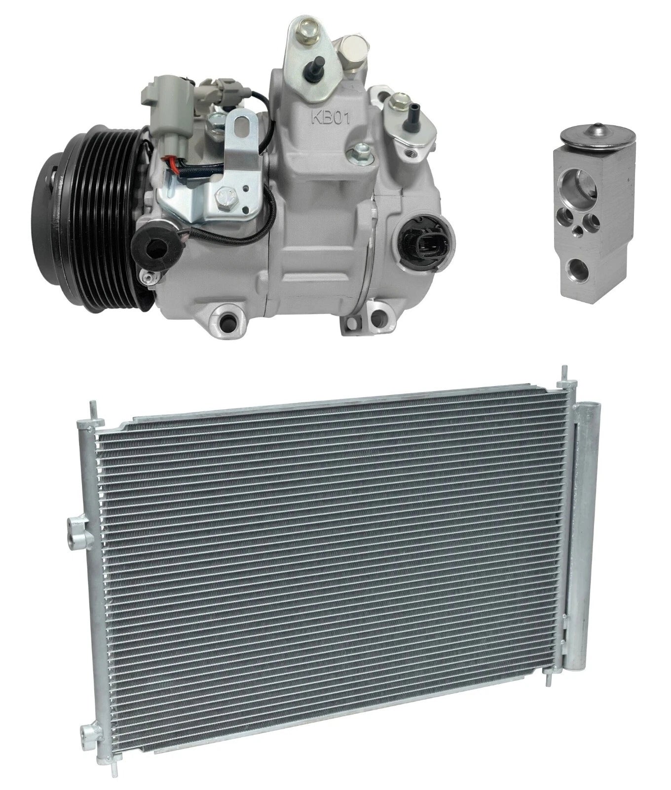 A/C Compressor Kit With Condenser for Toyota RAV4 3.5L (2008–2009)