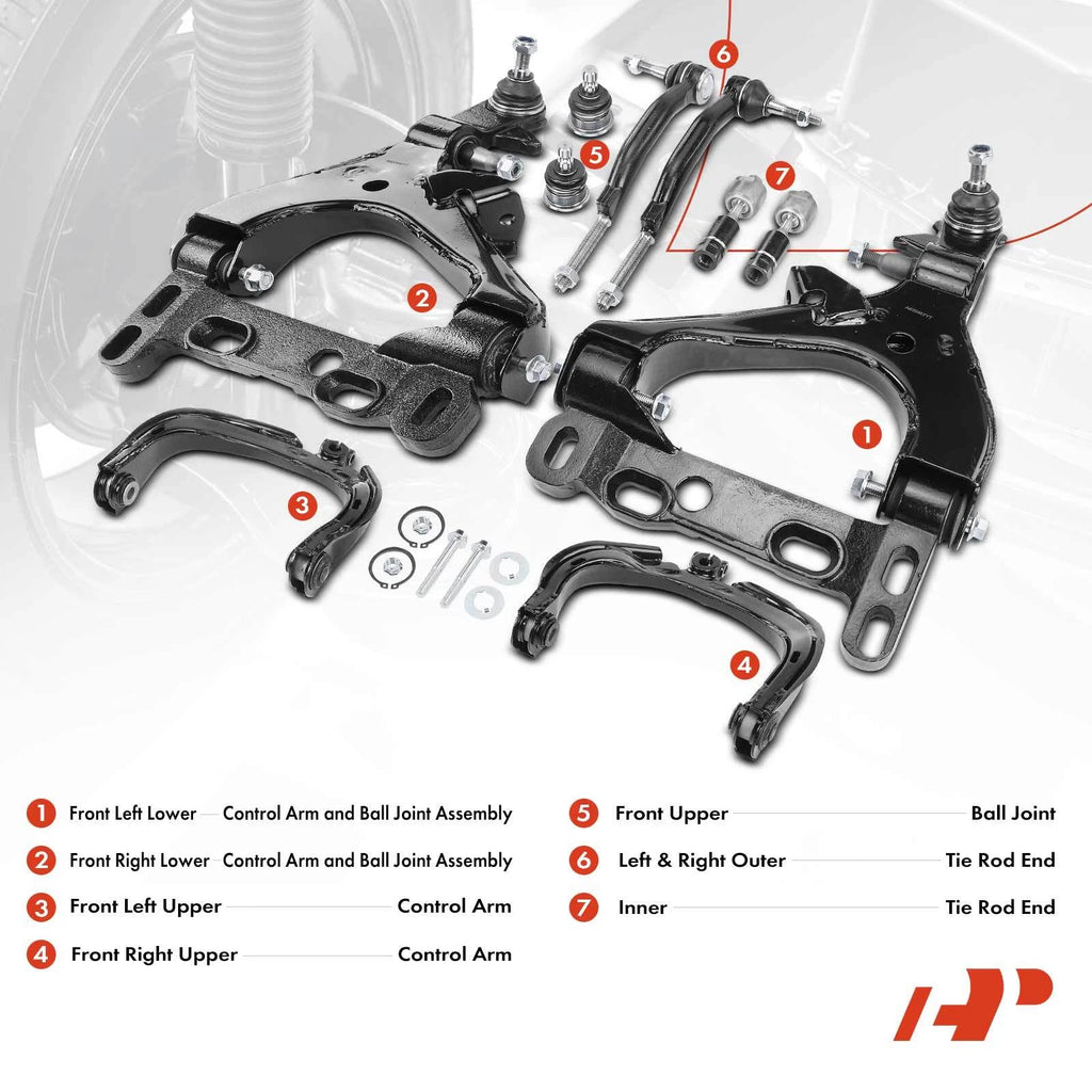 10x Control Arm with Ball Joint for Chevy Trailblazer (2002-2009)