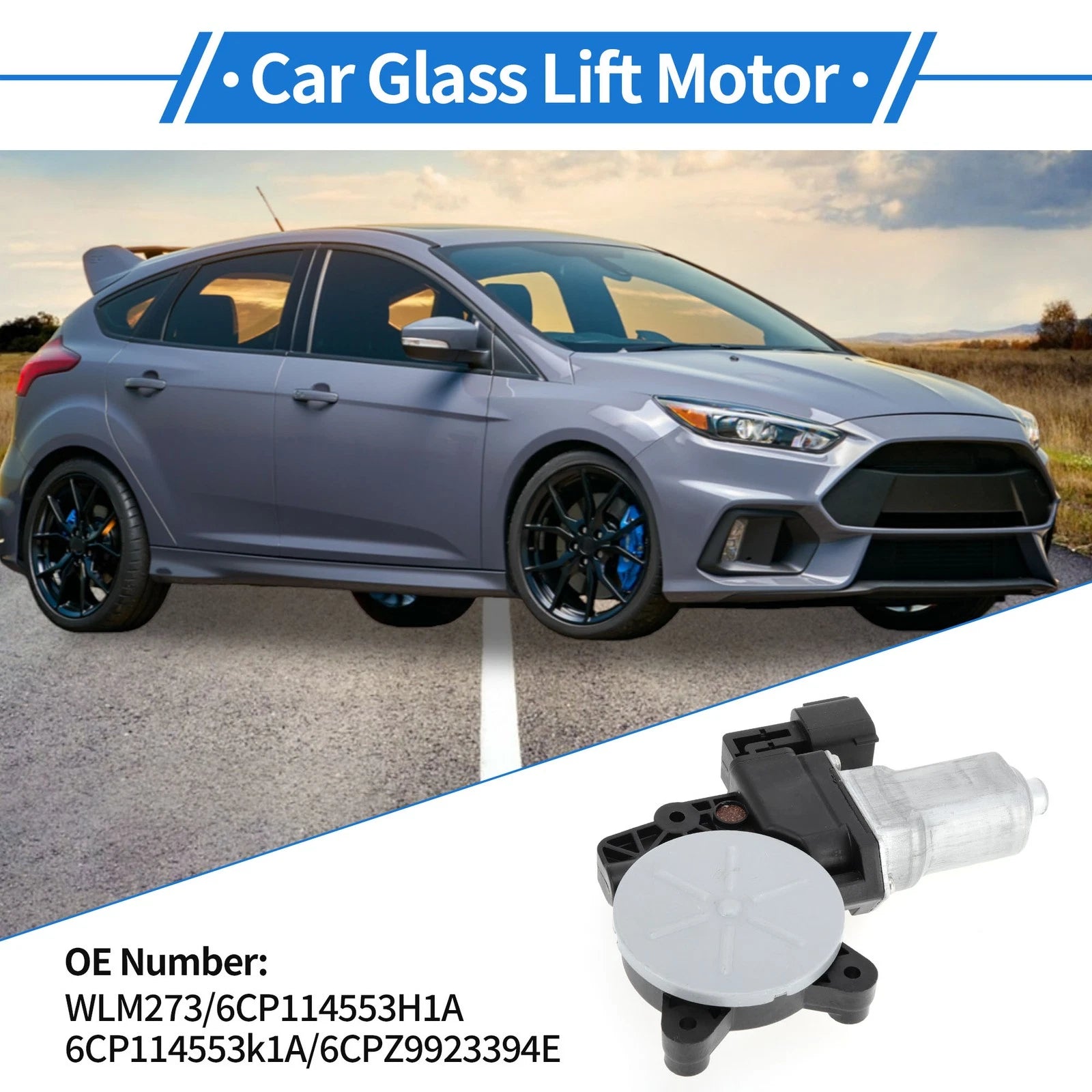 Power Window Regulator Lift Motor for Ford Focus (2012–2018) No.WLM273/6CP114553H1A