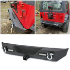 Bumper with Tire Carrier and Winch Plate for Jeep Wrangler (1987–2006)