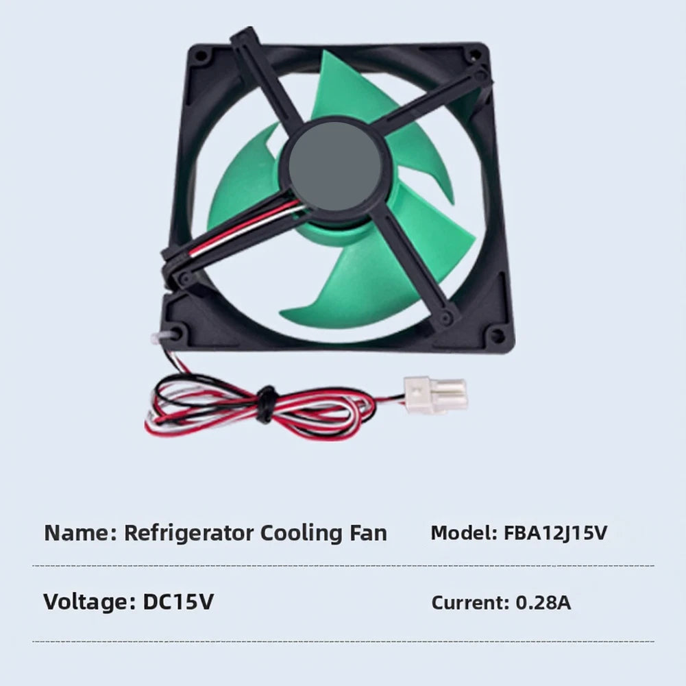 Refrigerator Evaporator Fan Motor FBA12J15V DC 15V for Heat Sink System