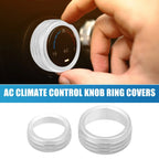 AC Radio Switch Knob Cover Decals for Dodge Durango (2014-2020) - Set of 3