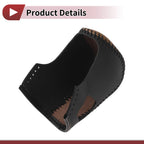 Gear Shift Knob Cover for Nissan Murano (2009–2013) Black Brown Faux Leather