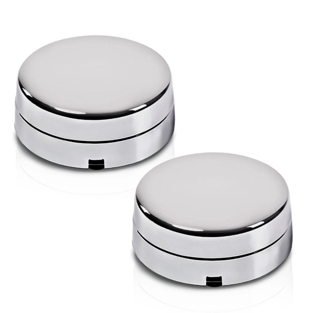 Set of 4 Rear Wheel Hub Center Caps for Dodge Ram 3500 (2003–2017) Silver