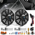 2X 10" 12V Electric Radiator Cooling Fan for Racing (Fits )