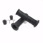 Set of 2 Gel Black Handlebar Grips for Universal (7/8" 22mm, 1" 25mm)