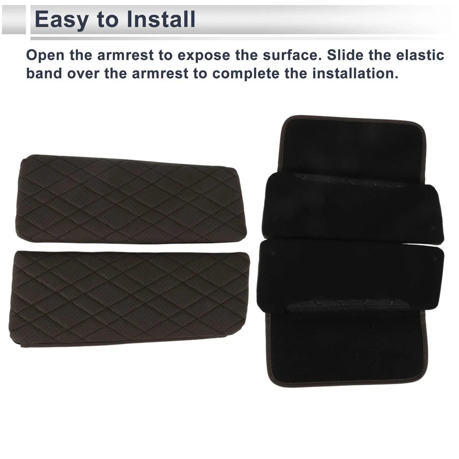 Center Console Cover with Storage Bag for BMW 7 Series Deep Brown (2016 - 2022)