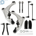 10PC Control Arm Ball Joints Tie Rod Ends for Nissan Murano (2009–2014)