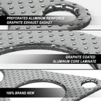 Exhaust Manifold Header Gasket Set for 4Runner FJ Cruiser Tacoma (2003–2012)