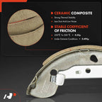 Brake Drum and Ceramic Brake Shoe Set for Nissan Micra Versa Note (2015–2019)
