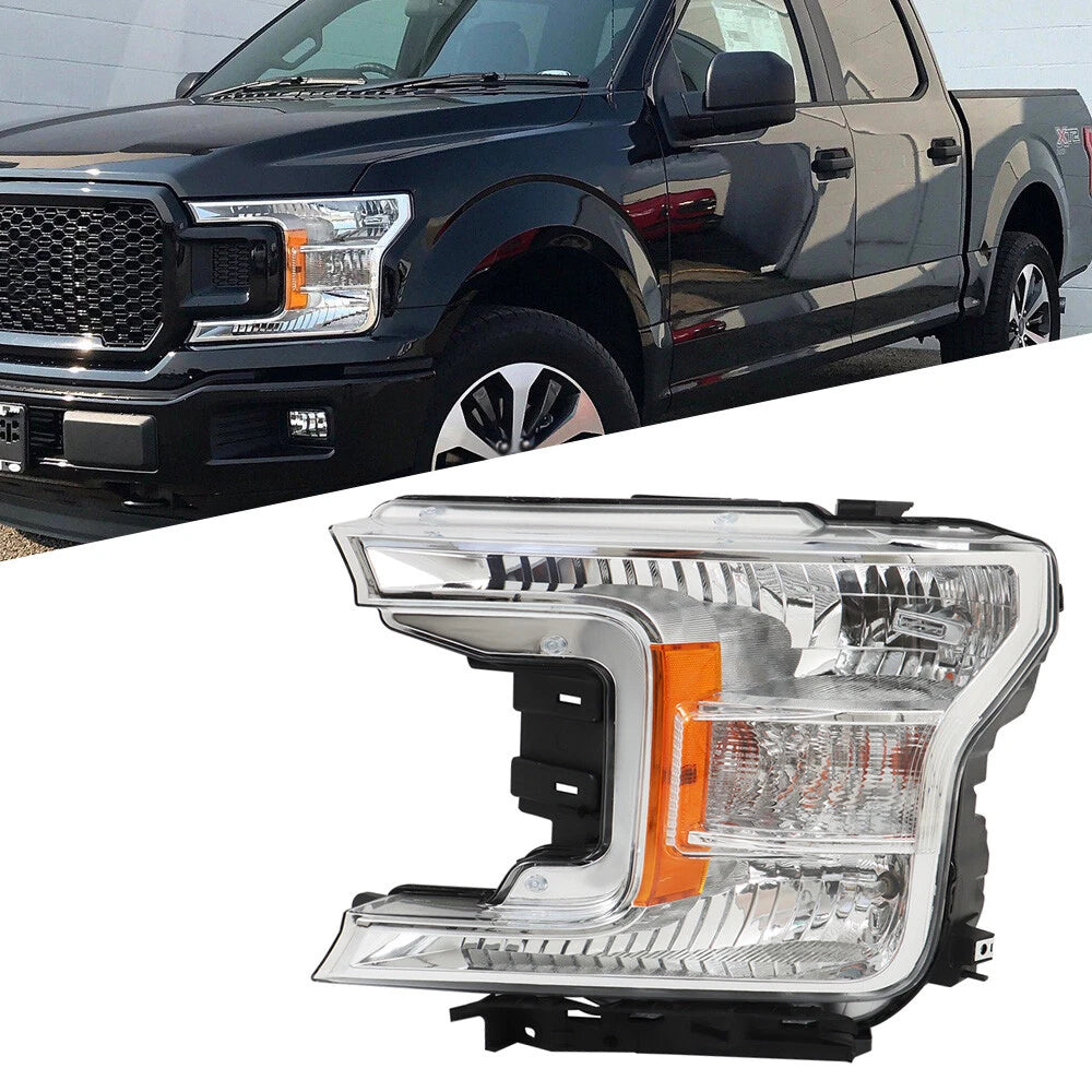 Left Driver Side Halogen Headlight Assembly for Ford F150 (2018–2020)