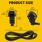 Wiper Washer Nozzle Spray Jet Kit for RAM 1500 (2011-2017)