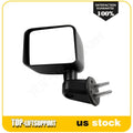 Driver Side Black Exterior Mirror for Jeep Wrangler (2007–2017)