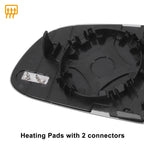 Right Side Heated White Mirror Glass for Audi A4 (2010–2015)