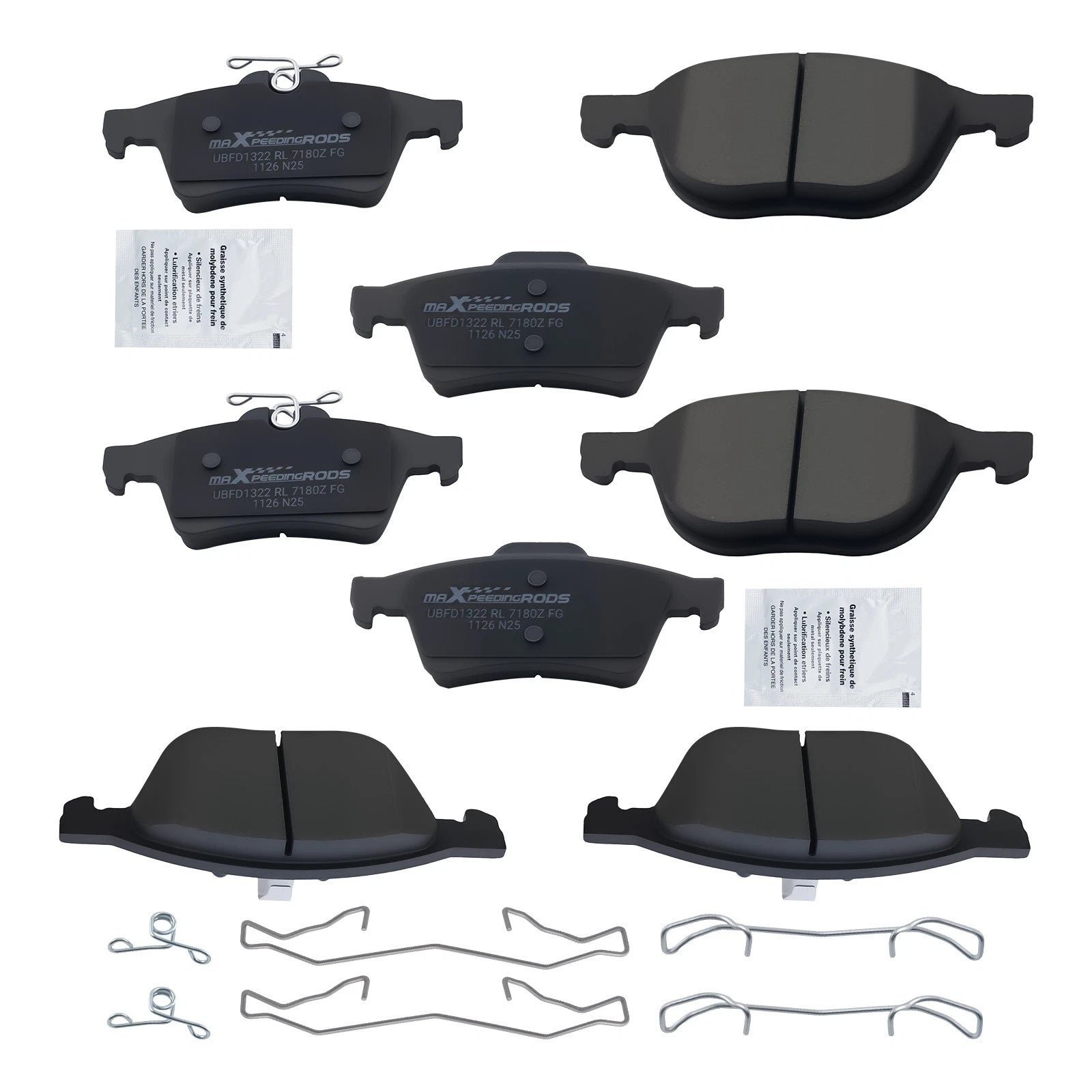 Ceramic Brake Pads Kit for Mazda 3 (2005–2013), Mazda 5 (2006–2010, 2012–2015)