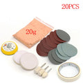 20 x Glass Repair Tool Kit for Auto Windshield Polishing Pads & Powder