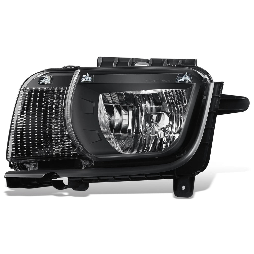 Driver Side Headlight Assembly for Chevy Camaro (2010–2013) OE Style Black Housing