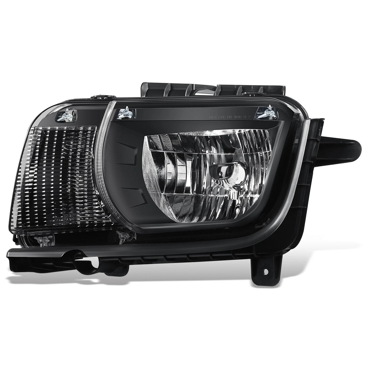 Driver Side Headlight Assembly for Chevy Camaro (2010–2013) OE Style Black Housing