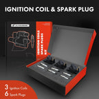 Ignition Coil and Iridium Spark Plug Set for Chevy Malibu Impala (1999-2003)