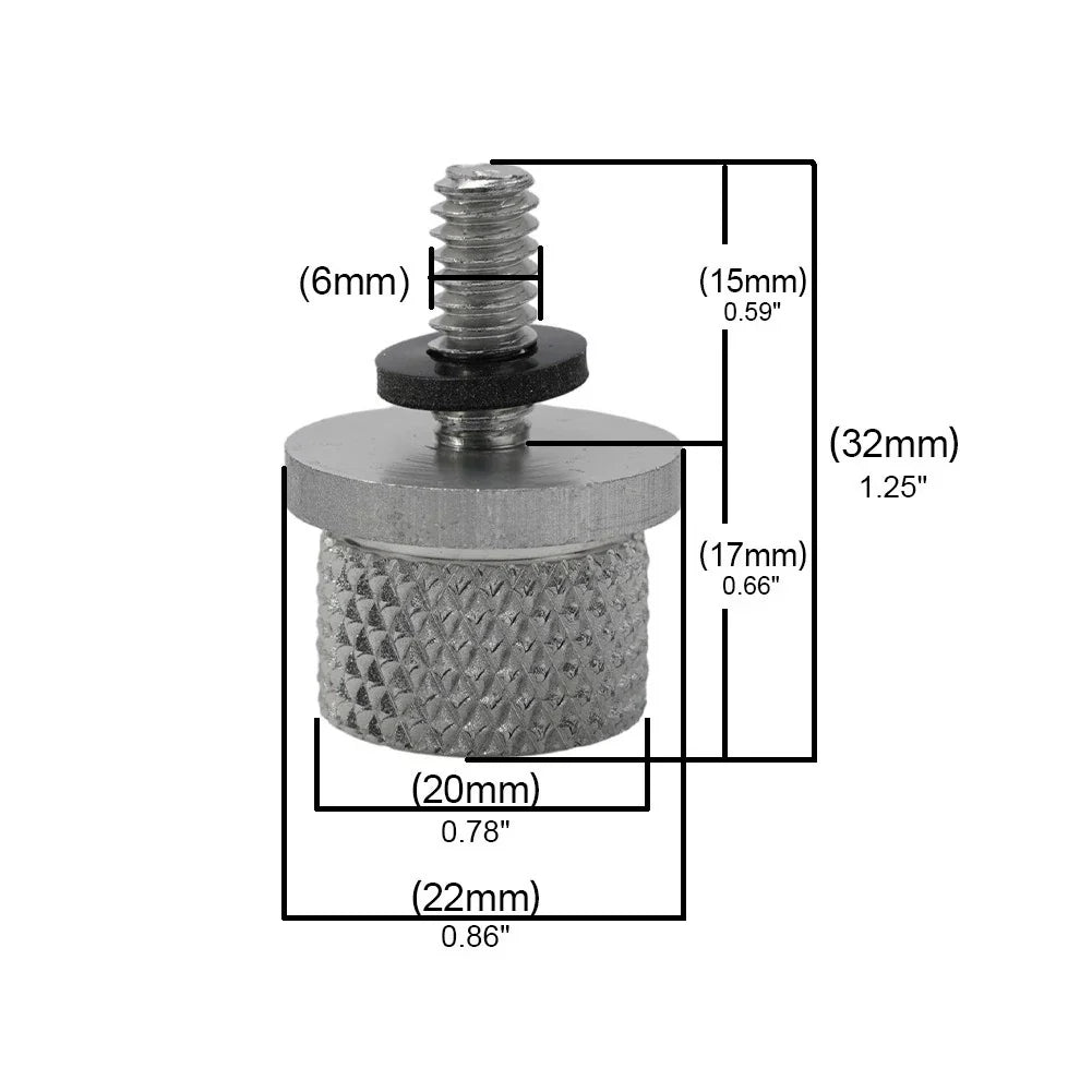 Fender Rear 1/2 Full Thread 1/4-20 Accessories