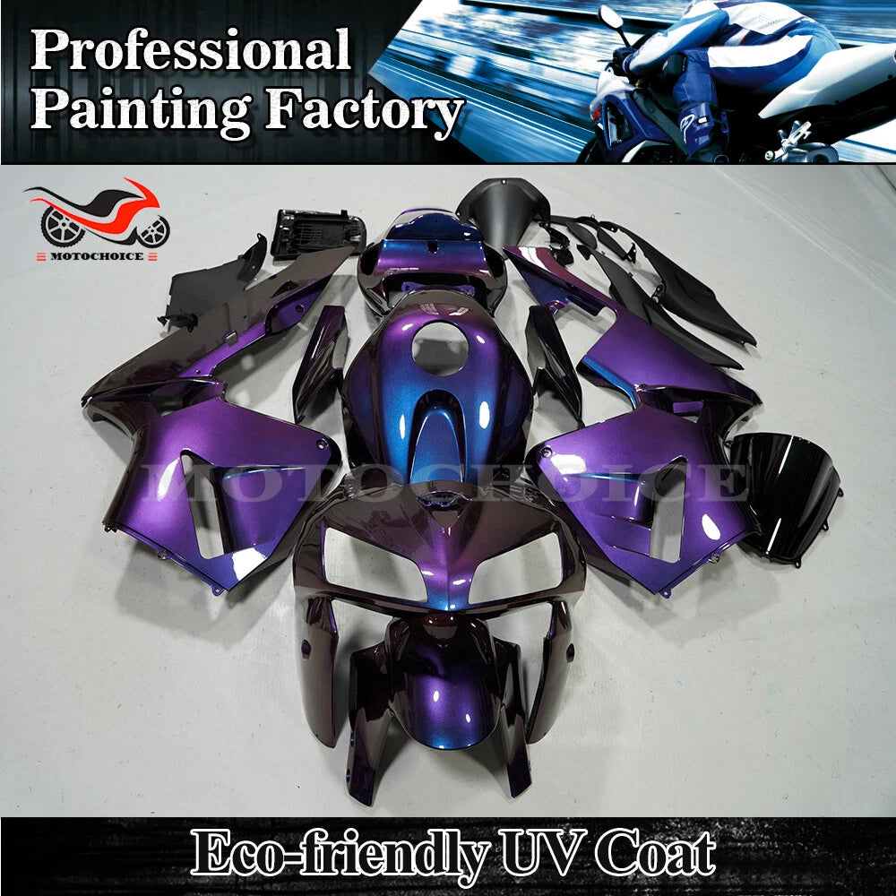 Chameleon Blue Purple Fairing Kit for Honda CBR600RR (2005–2006)