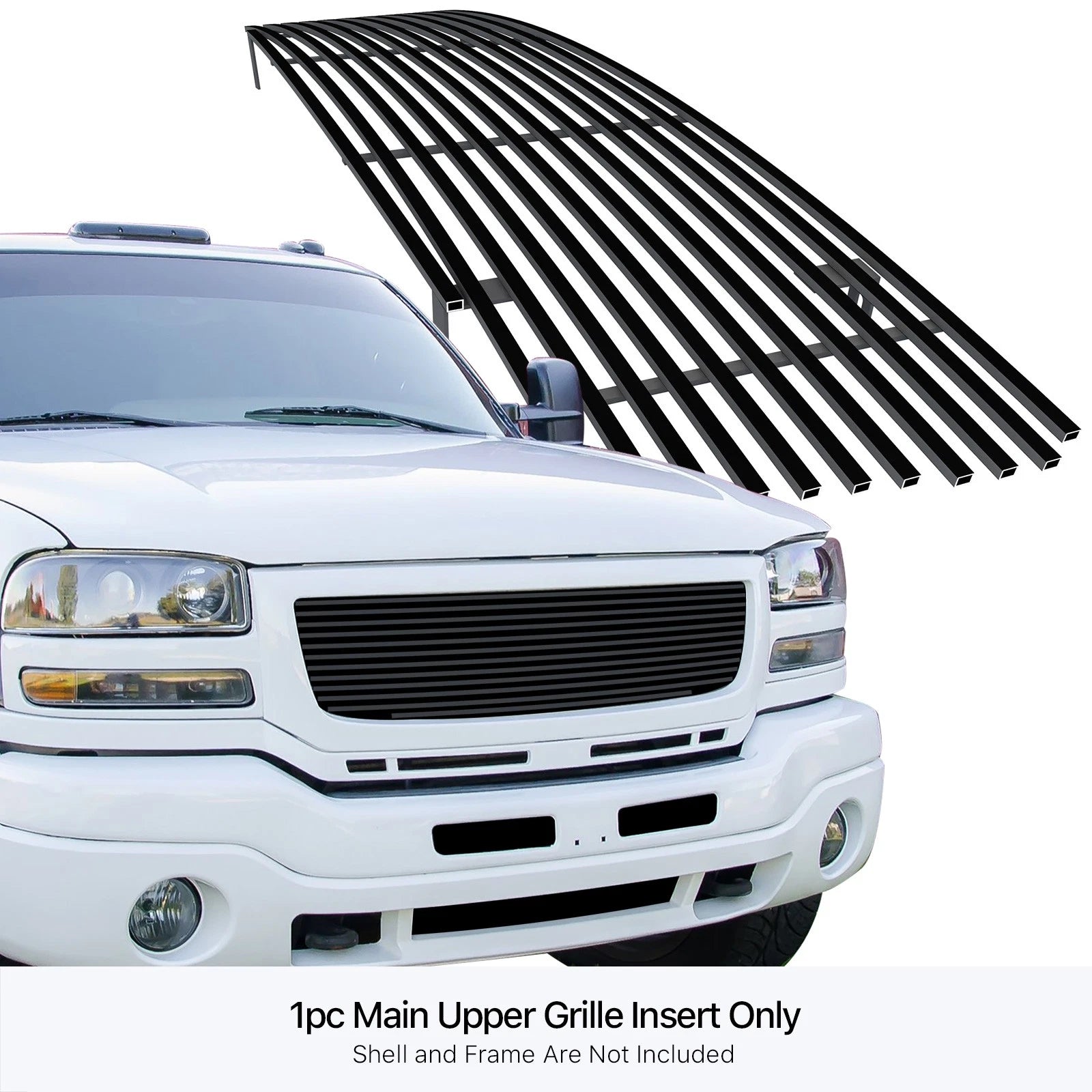 Stainless Black Billet Grille for GMC Sierra 1500/2500/3500 (2003-2006)