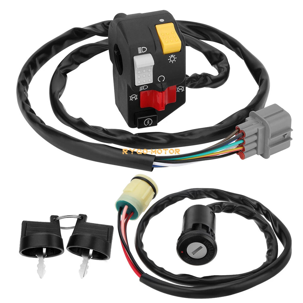 Handlebar & Key Switch Kit for Honda Rancher 350 TRX350TM TRX350FM (2000–2005)