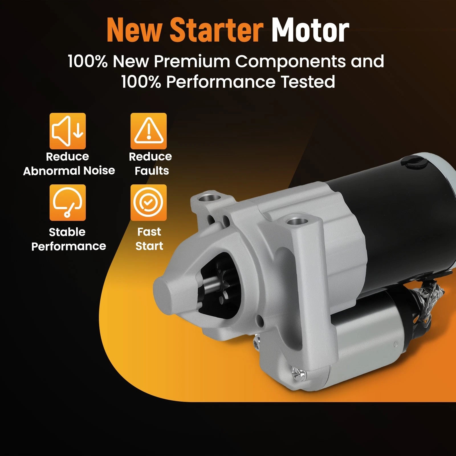 Starter Motor for Chevrolet Silverado 1500 GMC Sierra 1500 (2014-2016)