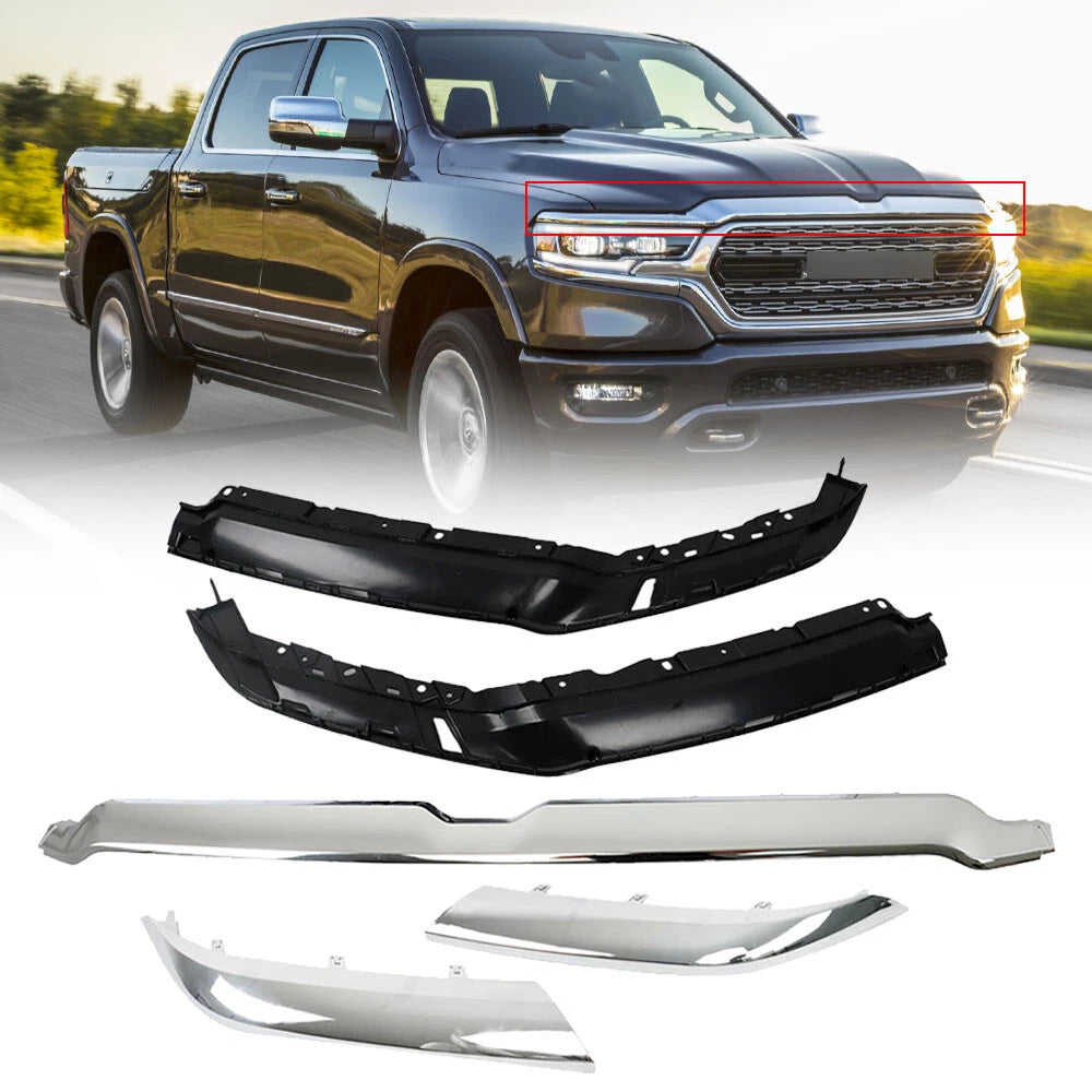 Chrome Upper Grille Trim Molding for Ram 1500 (2019â2022)