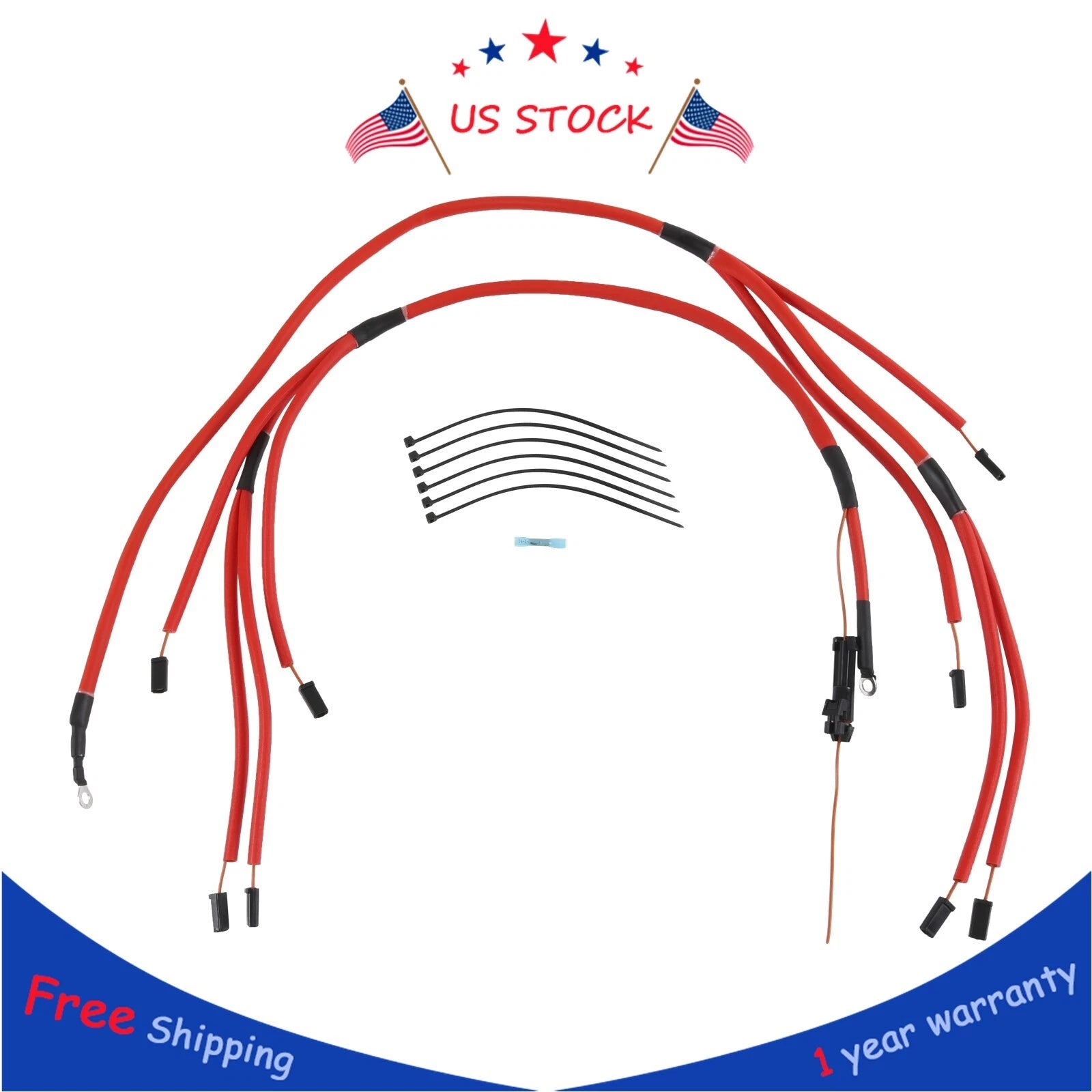 Insulated Glow Plug Harness for Chevrolet GMC 6.5L Turbo Diesel (1992–2000)