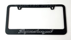Matte Black Premium License Plate Frame with Gray Outline for Ford (2009–2014)