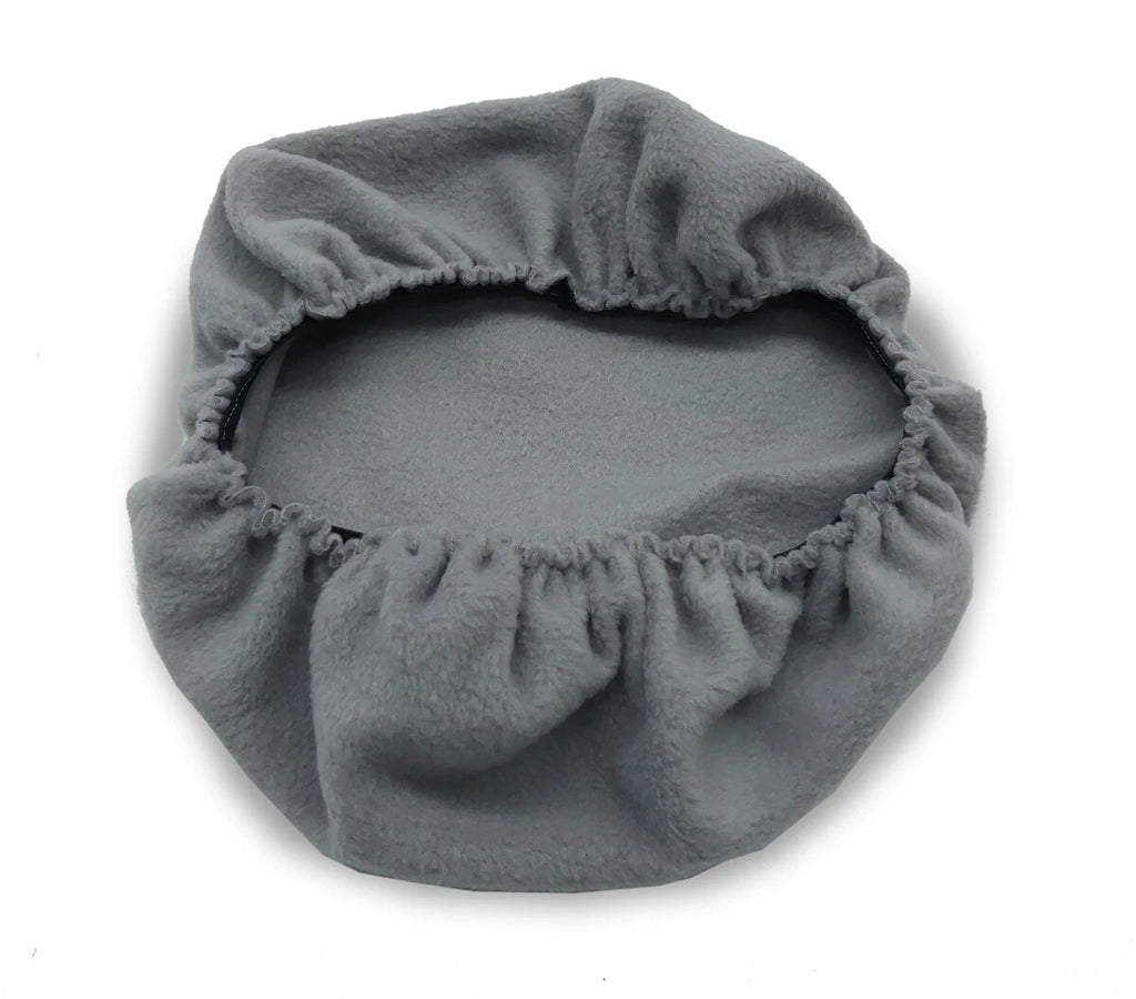 Fleece Console Lid Armrest Cover for Volvo S40 (2004–2007) Gray