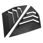 Pair Rear Side Window Louvers Cover for Ford Focus (2012–2018) Gloss Black
