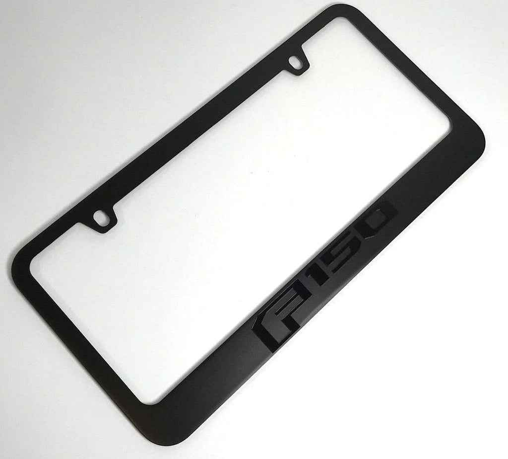 License Plate Frame Premium Matte Black for Ford F-150 (2015–2019)