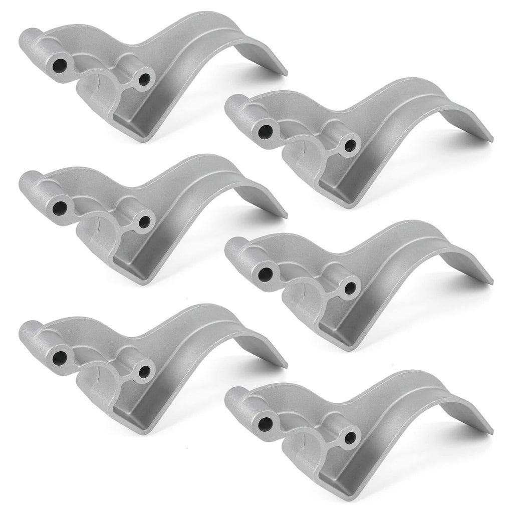 Set of 6 Easy-Off Aluminum Tarp Stops with Clevis Pins - 1705454