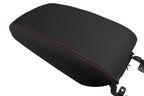Leather Console Lid Armrest Cover for Toyota Camry (2002–2006) Red Stitch