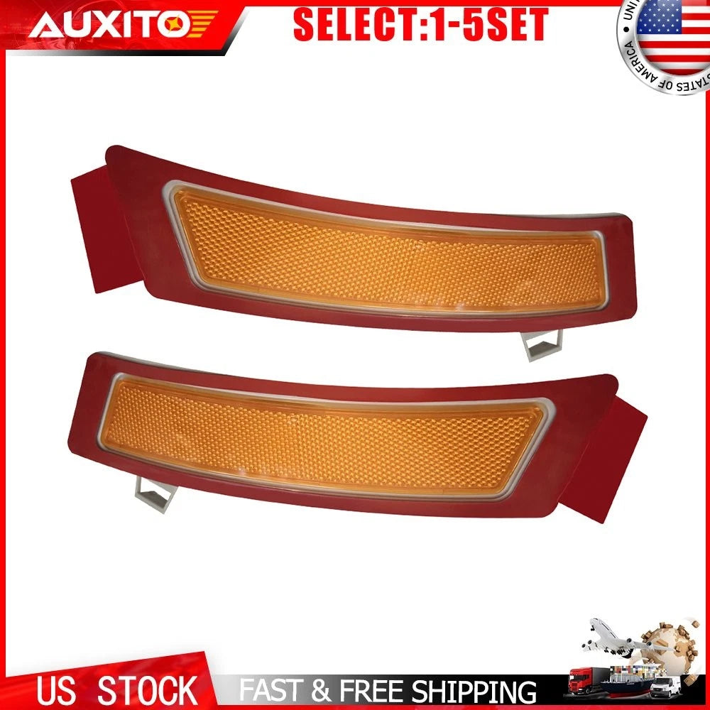 Set of 2 Amber Front Bumper Reflector Lights for BMW X5 E70 (2011–2013)