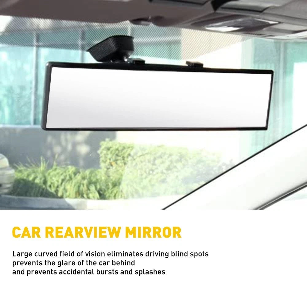 300mm Wide Angle Rear View Mirror for Universal Fit (Clear Tint)