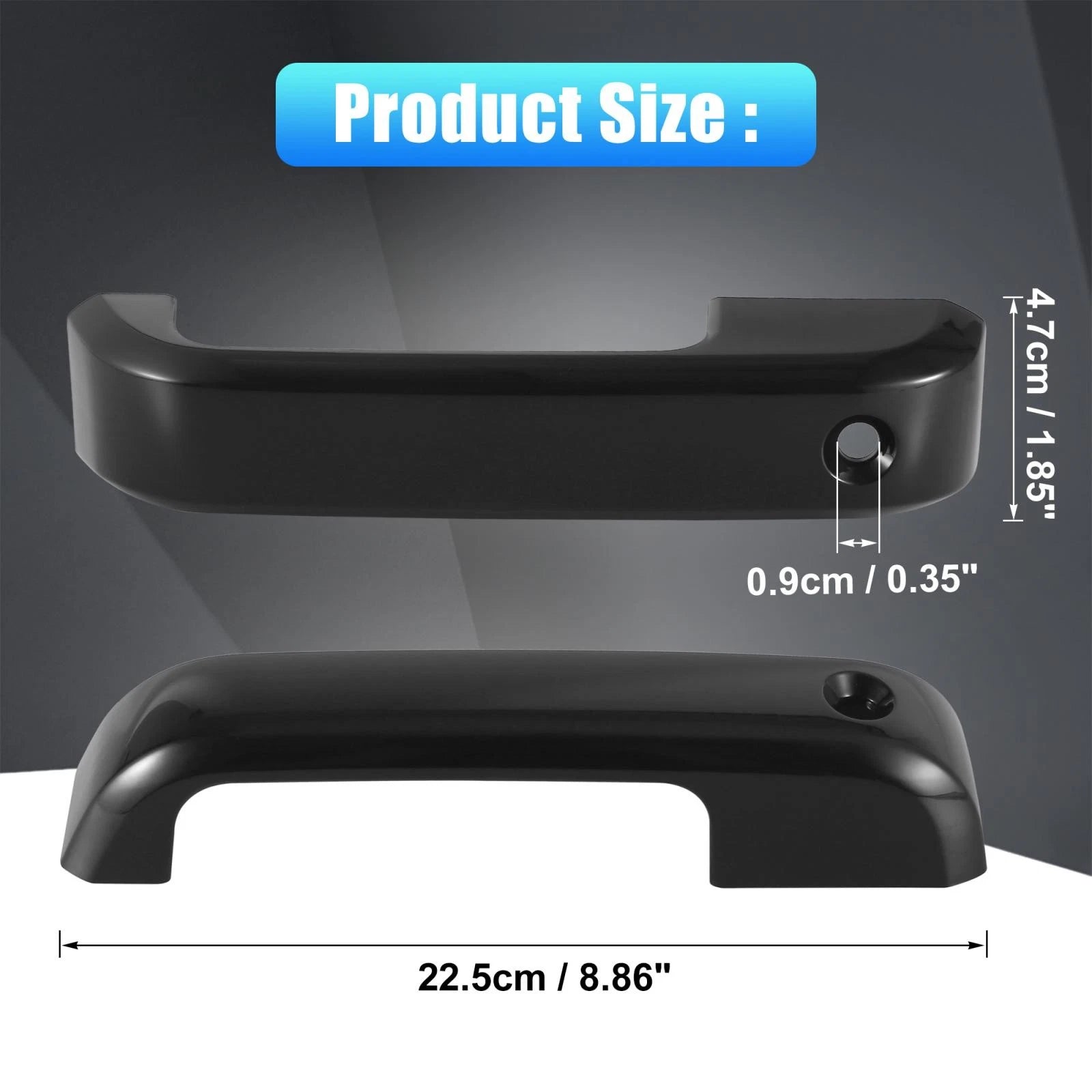 Set of 4 Gloss Black Door Handle Cover Trim for Ford F-150 F-250 F-350 