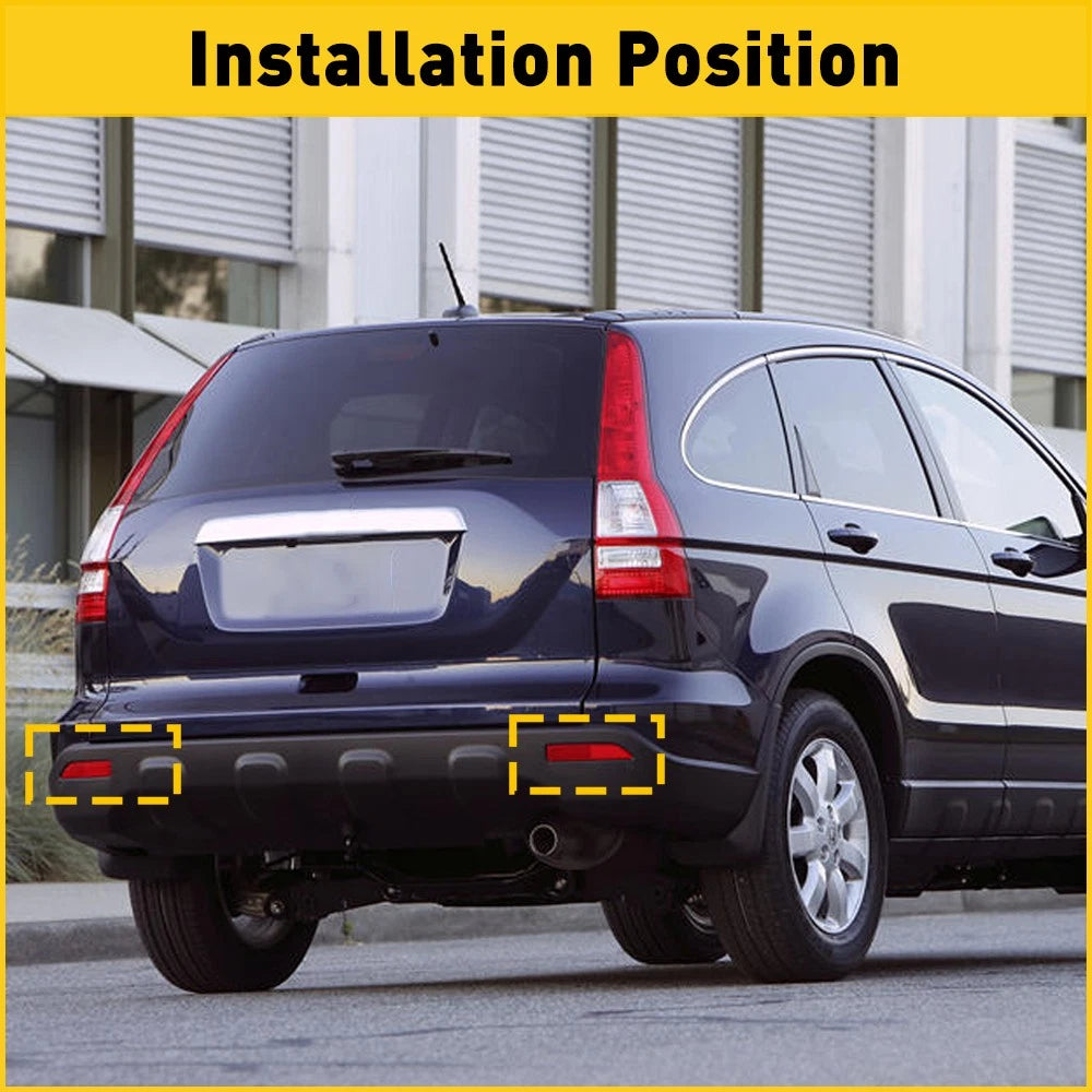 Pair Rear Bumper Reflector Lights for Honda CR-V (2007-2009)