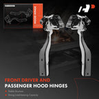2Pcs Hood Hinge for Nissan Sentra (2013-2019) Sedan