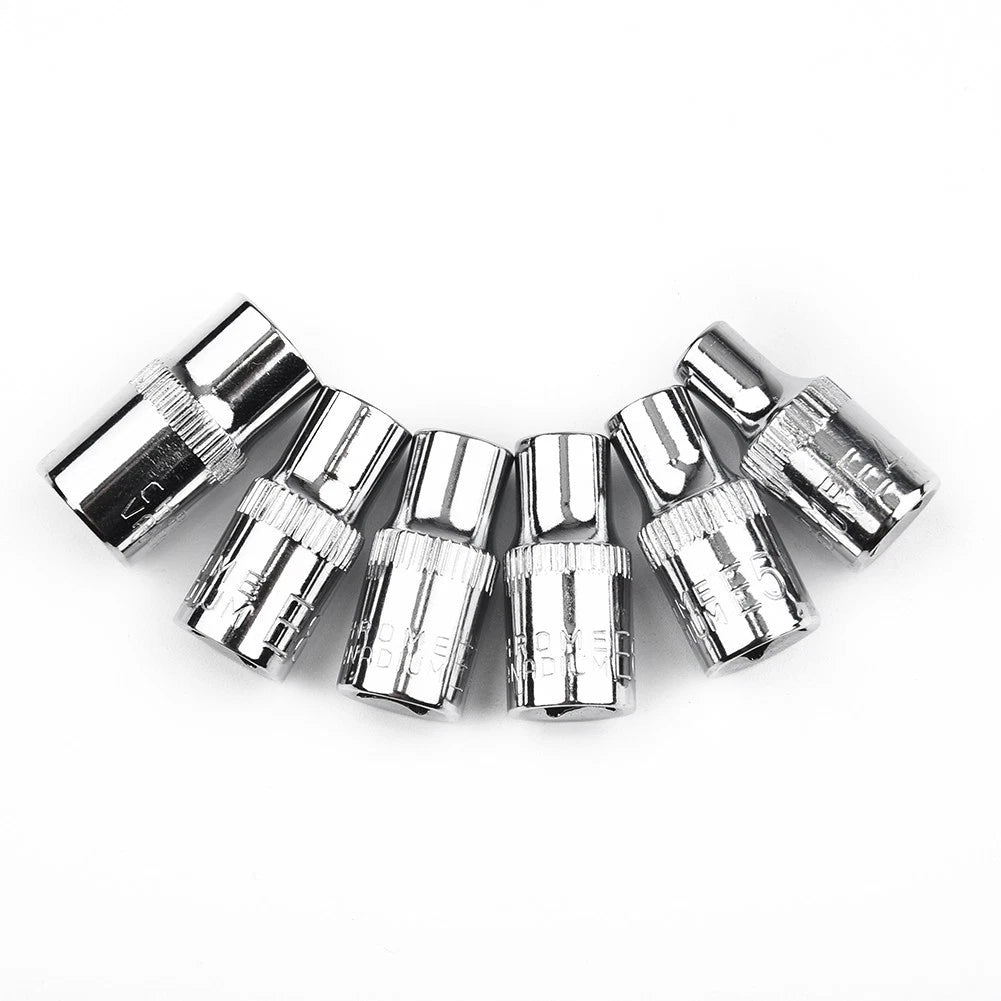 Set of 6 Steel Wrenches Drive Socket E4-E10 for Star Bolts