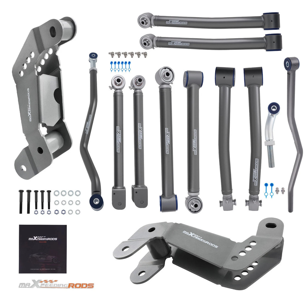 Full Suspension Control Arm Kit & Track Bar for Jeep Wrangler JK (2007–2018)