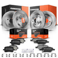 Front & Rear Brake Rotors & Ceramic Pads for Chevy Malibu (2004–2012)